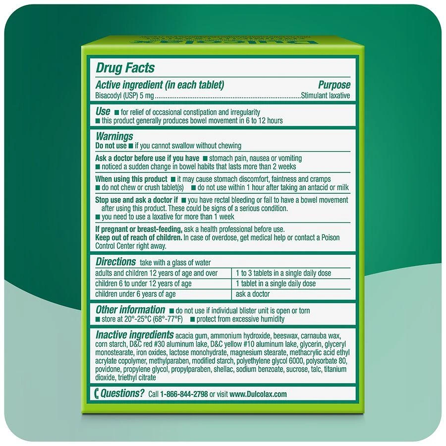 商品Dulcolax|Dulcolax乐可舒 润肠通便丸,价格¥222,第2张图片详细描述