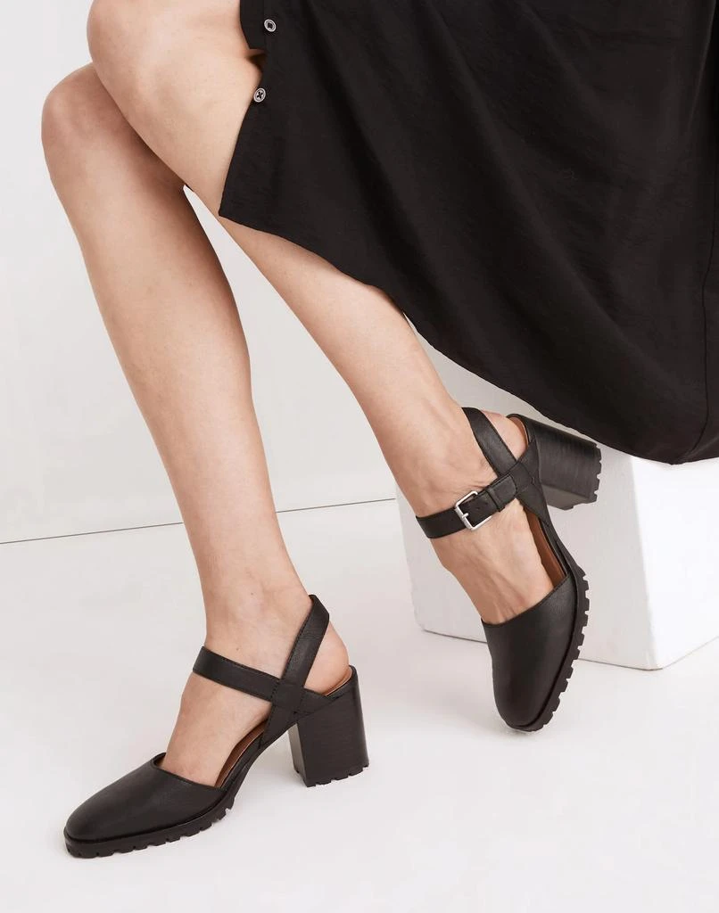 商品Madewell|The Claudie Heeled Lugsole Mary Jane in Leather,价格¥753,第4张图片详细描述