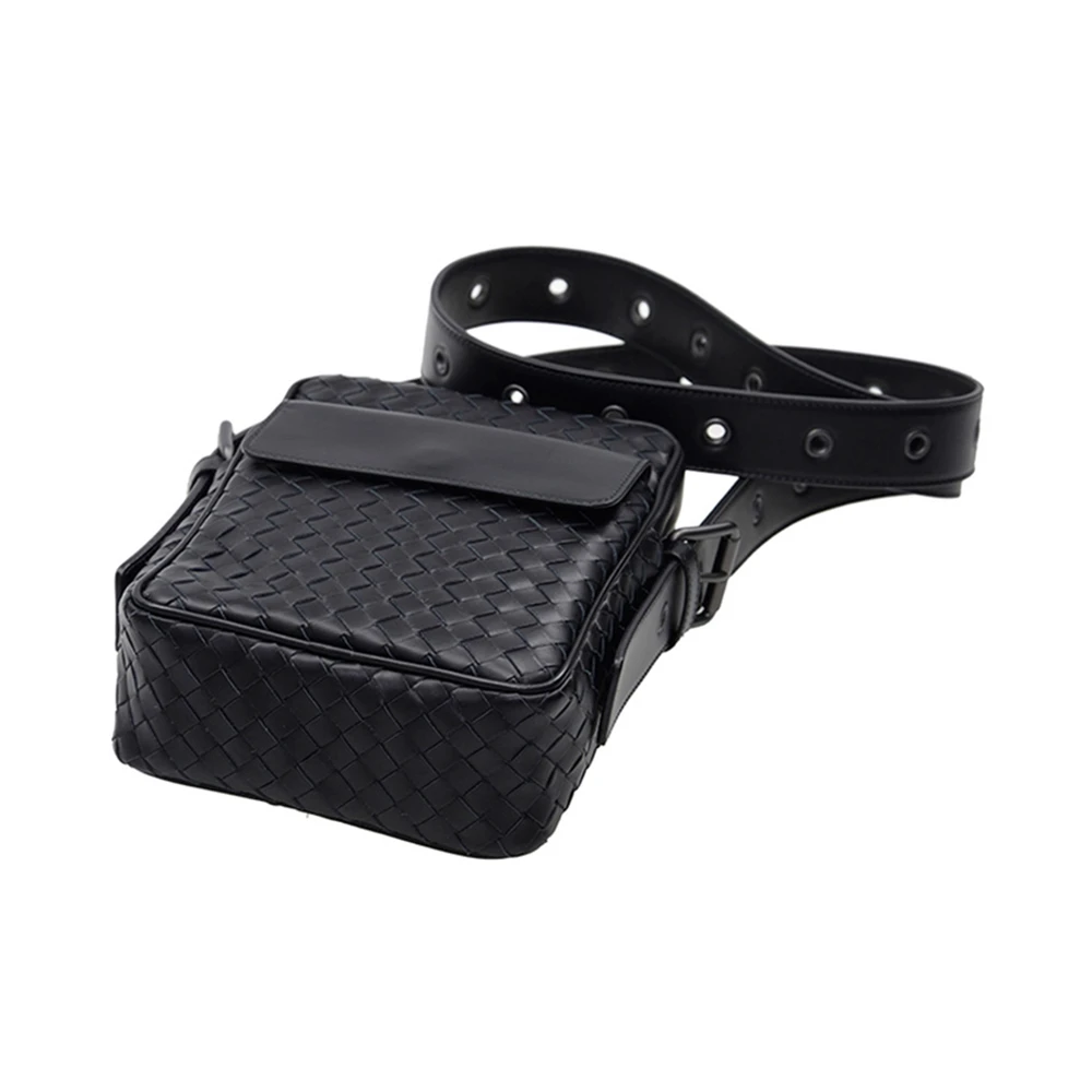BOTTEGA VENETA 黑色中性斜挎包 163313-V4651-1000 商品