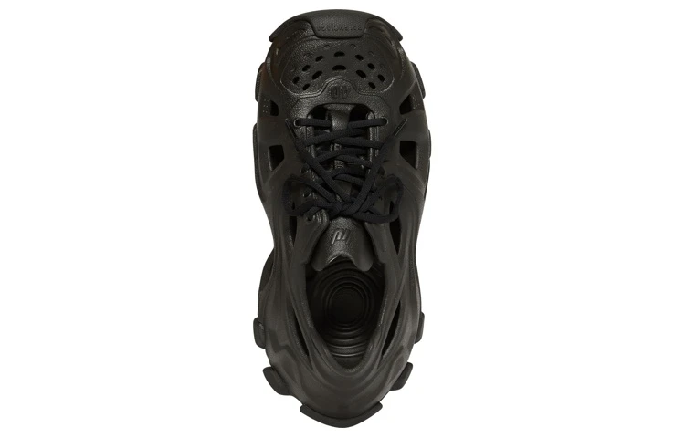 商品[国内直发] Balenciaga|巴黎世家 HD 橡胶 系带 耐磨 低帮 运动休闲鞋 男款 黑色,价格¥3856,第5张图片详细描述