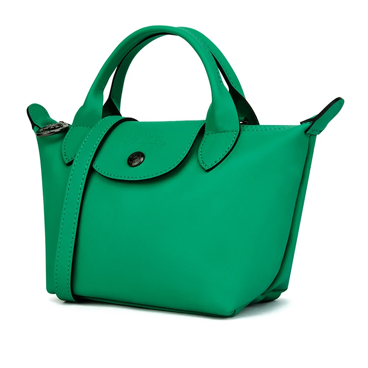 商品[国内直发] Longchamp|珑骧 银色五金配件 牛皮 单肩斜挎手提包 女款 绿色,价格¥3429,第3张图片详细描述