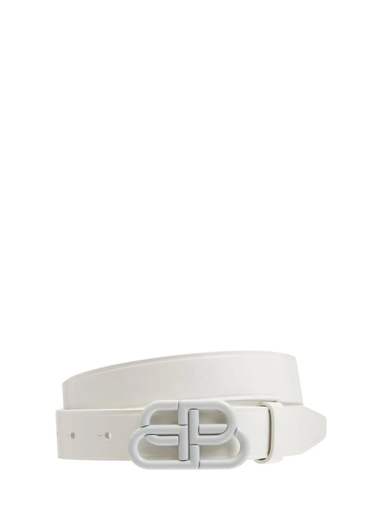 商品Balenciaga|3cm Bb Thin Leather Belt,价格¥3055,第1张图片