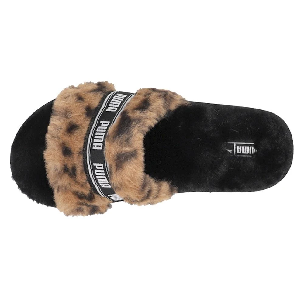 商品Puma|Fluff Cheetah Slide Sandal (Little Kid-Big Kid),价格¥112,第4张图片详细描述