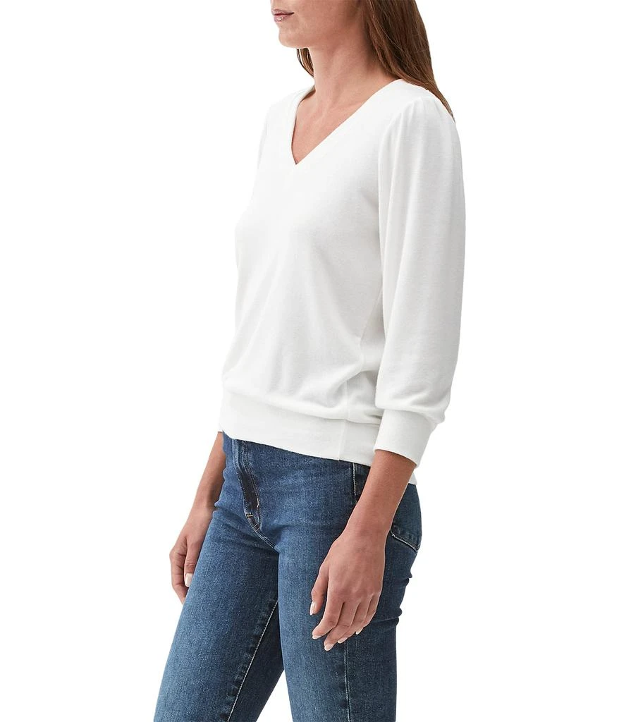 商品Michael Stars|Gabriella Madison Brushed Jersey V-Neck 3/4 Sleeve Sweatshirt,价格¥563,第3张图片详细描述