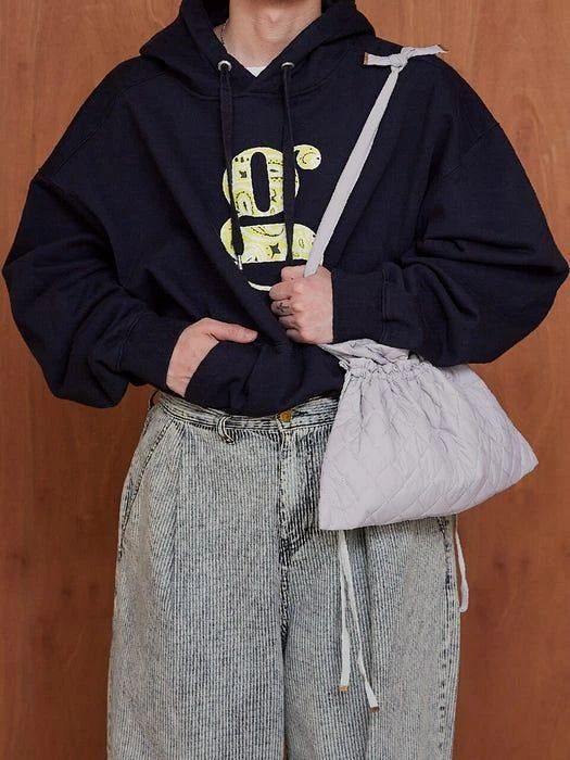 商品GAC|Quilted Apron Bag _ Grey,价格¥469,第1张图片