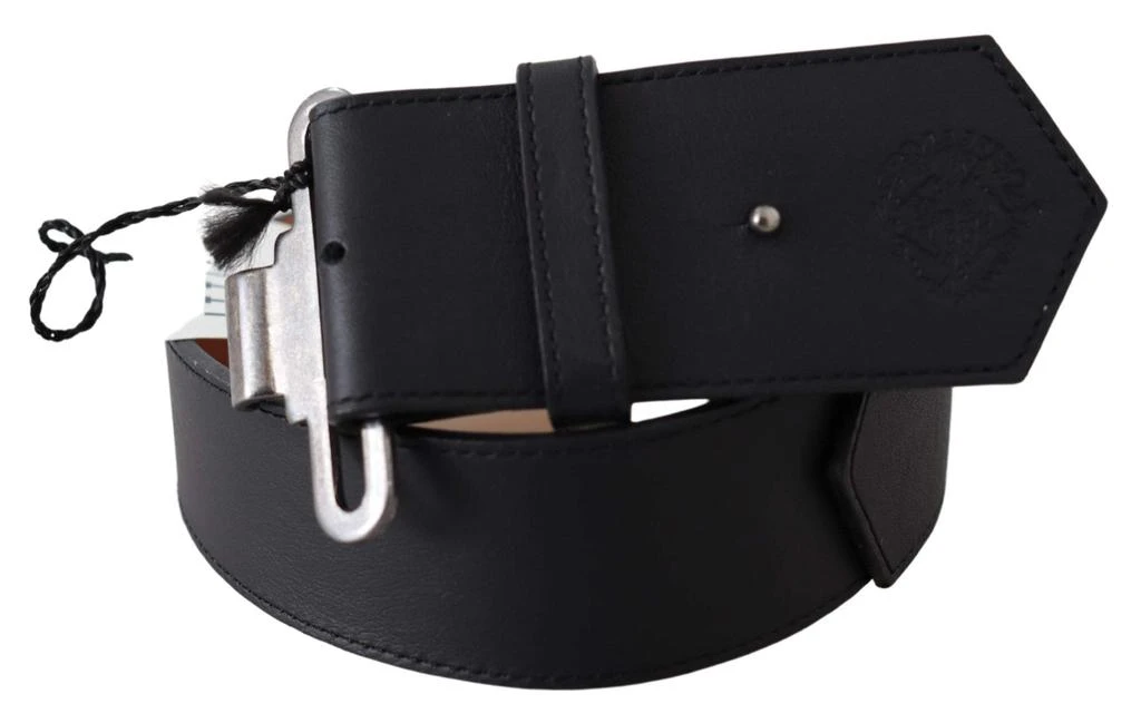 商品ERMANNO|Ermanno Scervino Black Leather Vintage Military Buckle Waist  Belt,价格¥1852,第2张图片详细描述