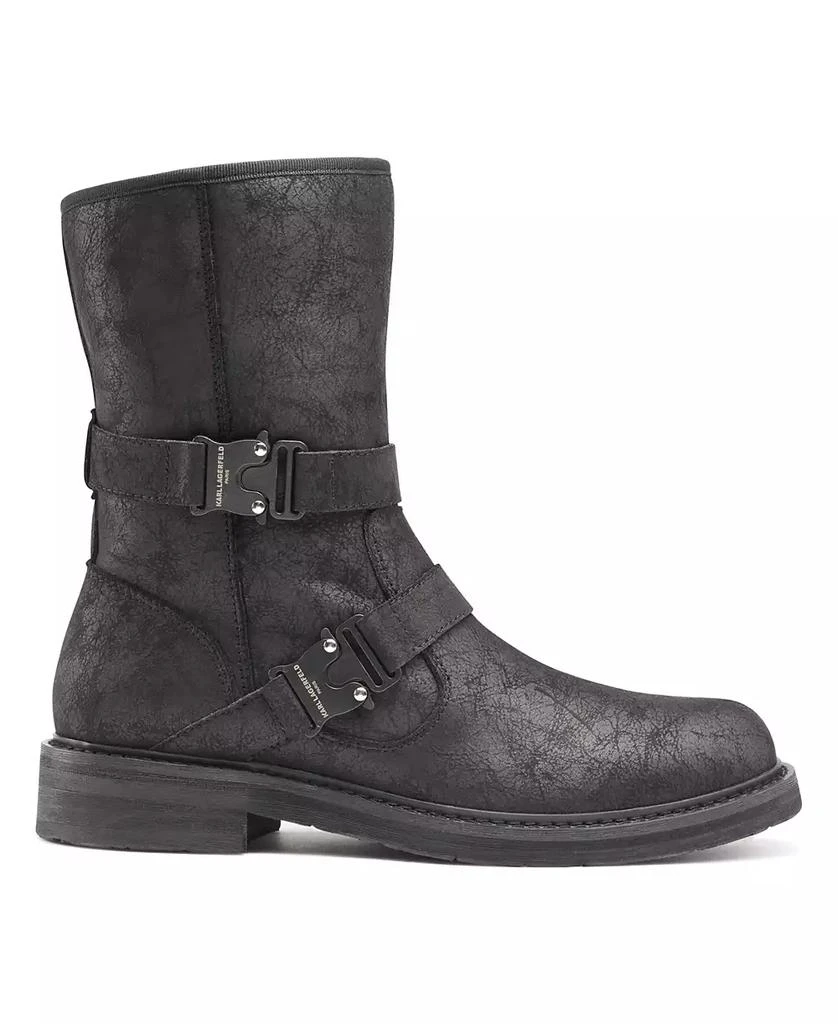 商品Karl Lagerfeld Paris|Karl Lagerfeld Men's Double Buckle Tire Tread Sole Boot,价格¥757,第2张图片详细描述