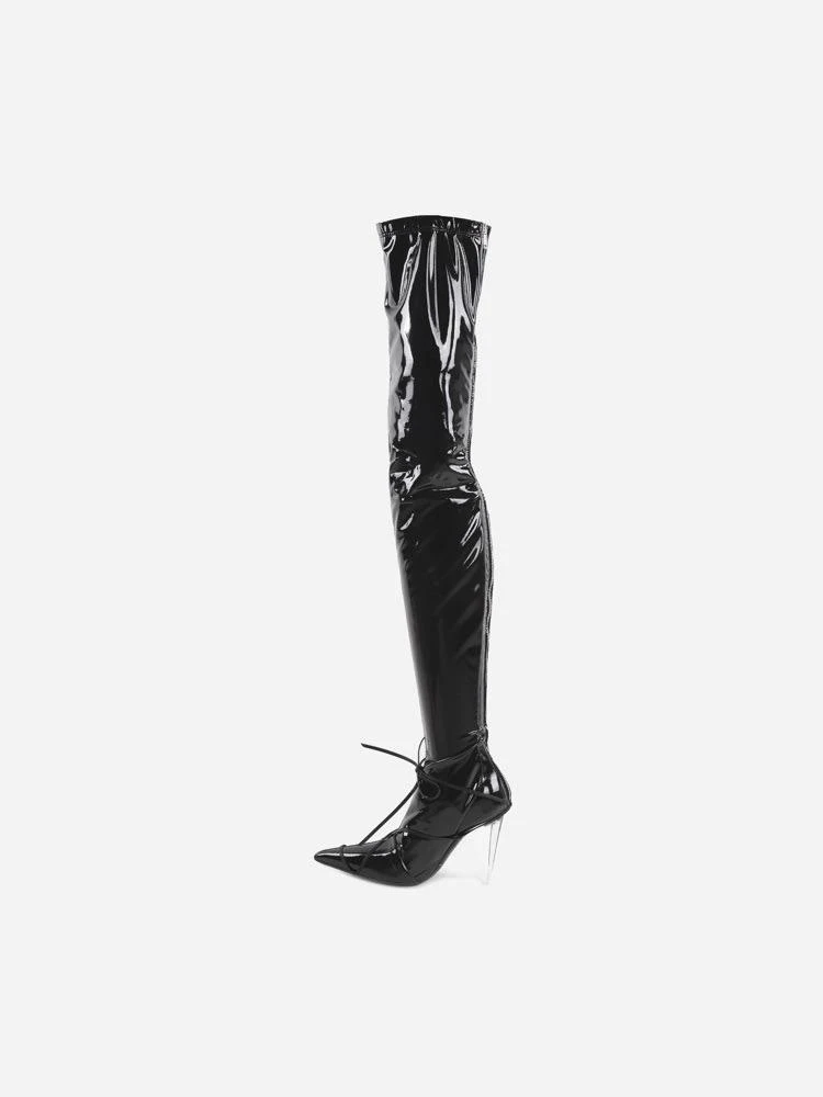 商品Peter Do|Peter Do Latex Cuissardes Boots,价格¥13359,第4张图片详细描述