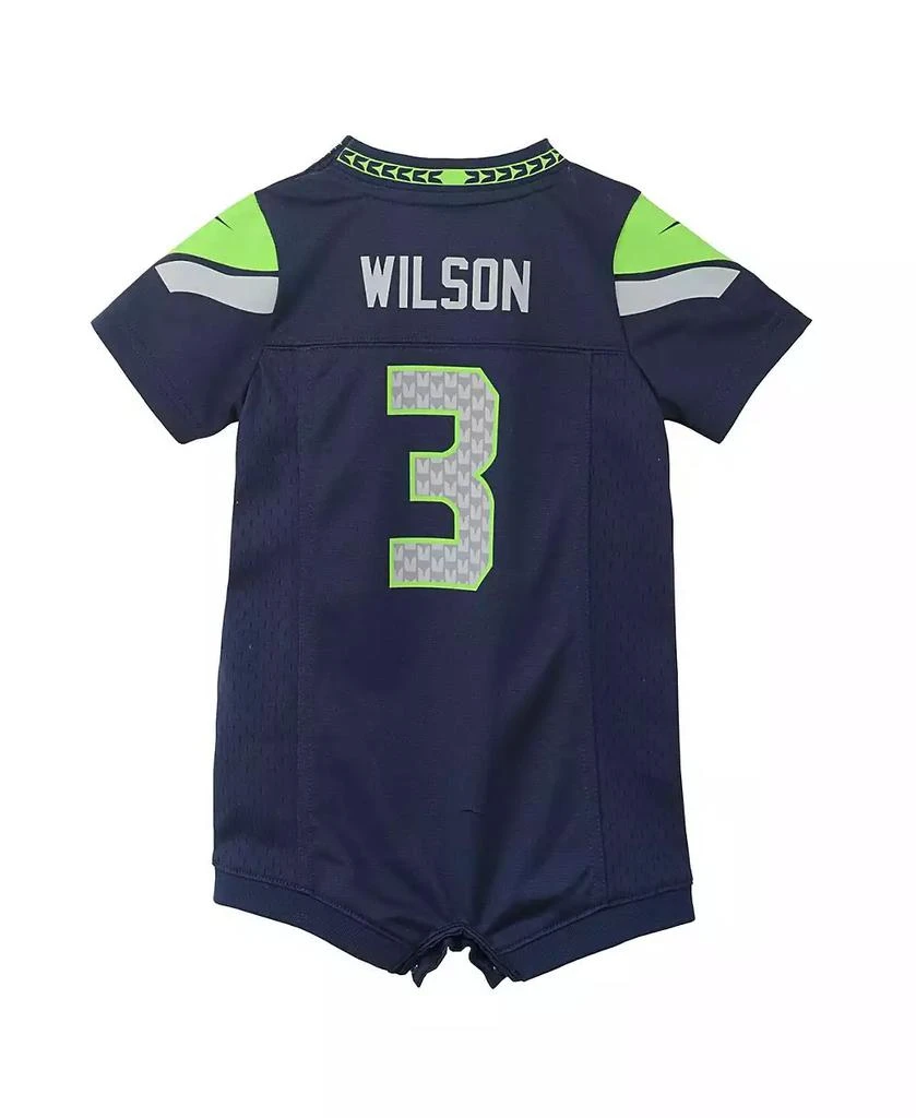 商品NIKE|Infant Russell Wilson Navy Seattle Seahawks Romper Jersey,价格¥337,第3张图片详细描述