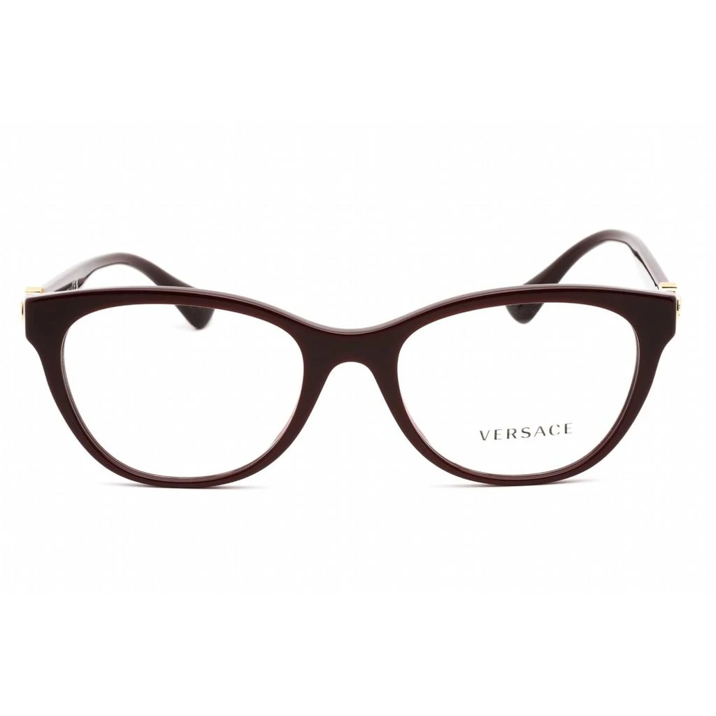商品Versace|Versace Women's Eyeglasses - Full Rim Plum Plastic Cat Eye Shape Frame | 0VE3330 5386,价格¥671,第2张图片详细描述