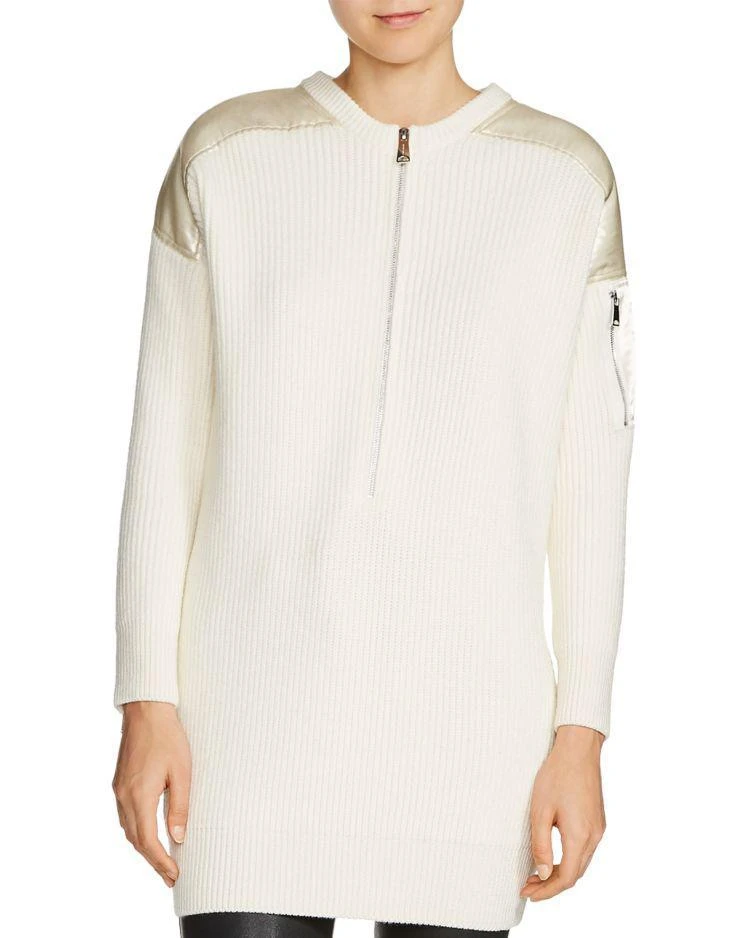 商品Maje|Mustang Satin-Inset Knit Dress,价格¥2110,第1张图片