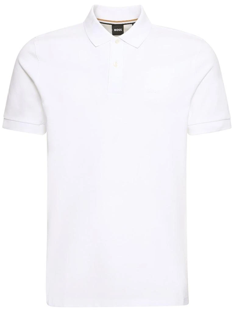 商品Hugo Boss|Pallas Logo Cotton Polo,价格¥444,第1张图片