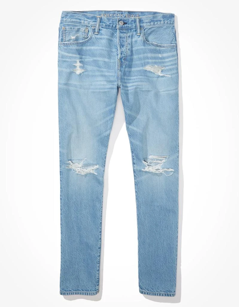 商品AE|AE x The Jeans Redesign Ripped Athletic Fit Jean,价格¥229,第4张图片详细描述