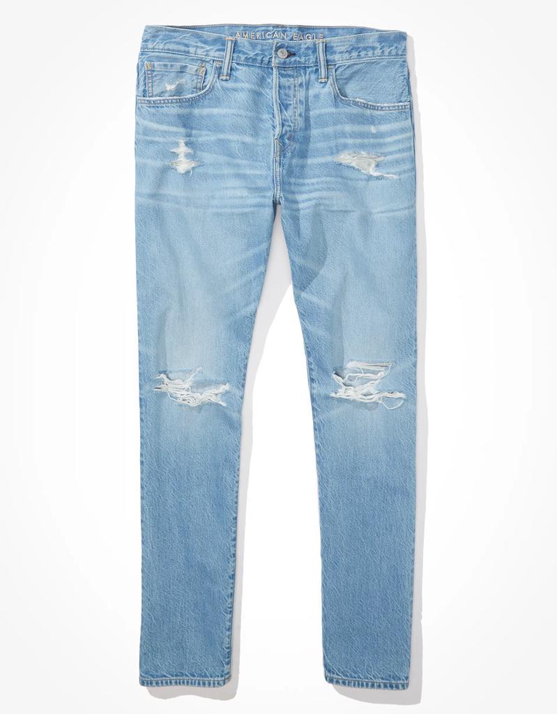 商品AE|AE x The Jeans Redesign Ripped Athletic Fit Jean,价格¥213,第6张图片详细描述
