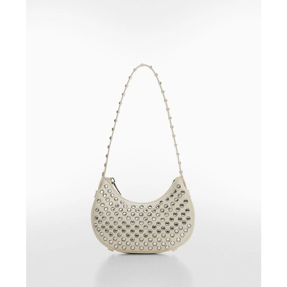 商品Mango|Women's Studded Shoulder Bag,价格¥452,第4张图片详细描述