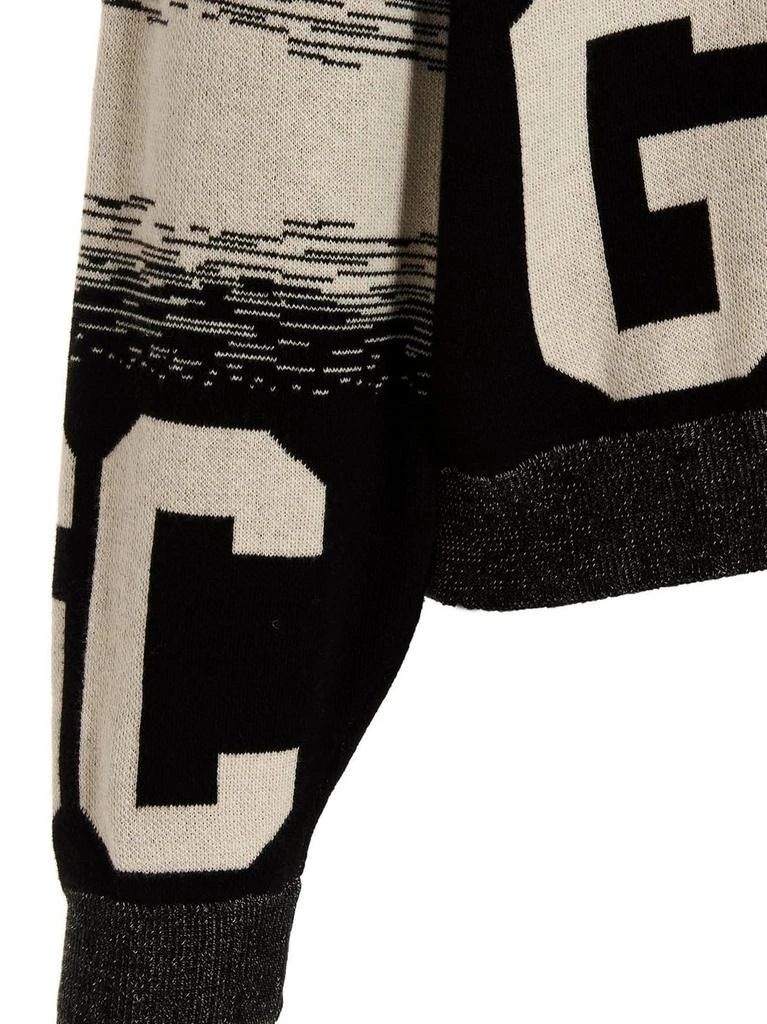 商品GCDS|GCDS Logo Intarsia Striped Knit Sweater,价格¥1596,第3张图片详细描述