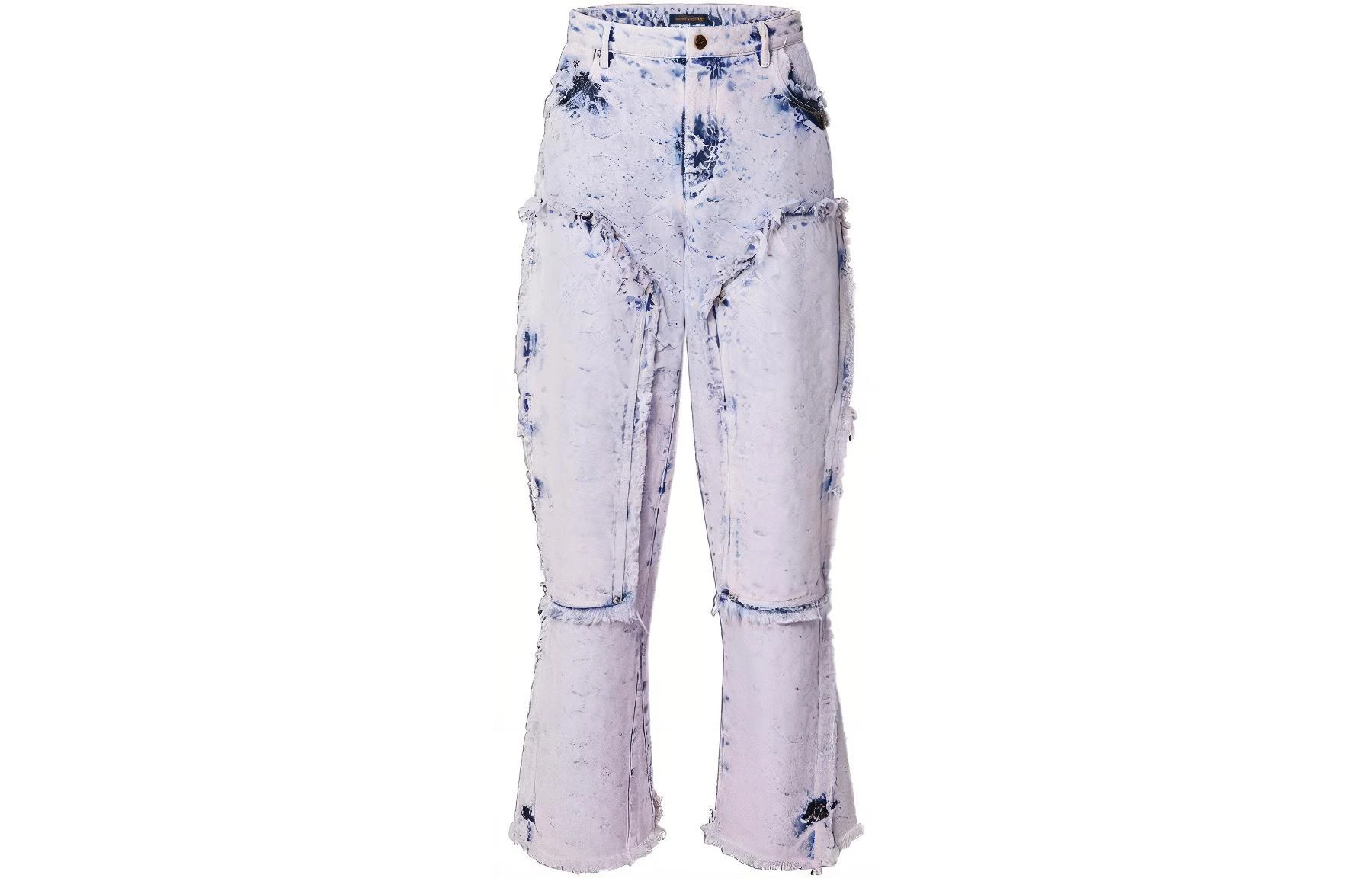 商品[国内直发] Louis Vuitton|SS23 流苏阔腿工装牛仔裤 男款 紫色,价格¥14499,第1张图片