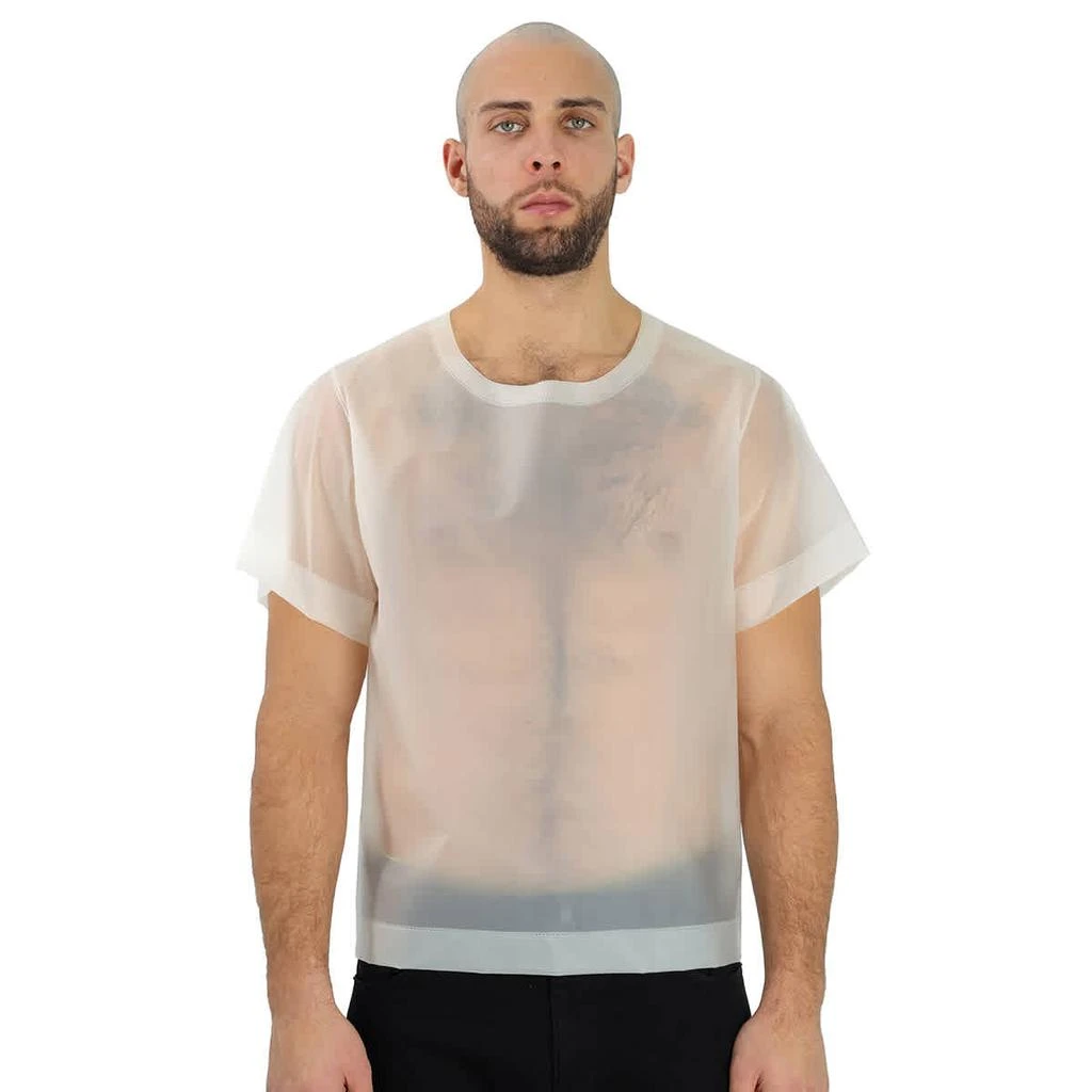 商品Burberry|Burberry Soft-touch Plastic T-shirt In Transparent, Size Small,价格¥653,第1张图片