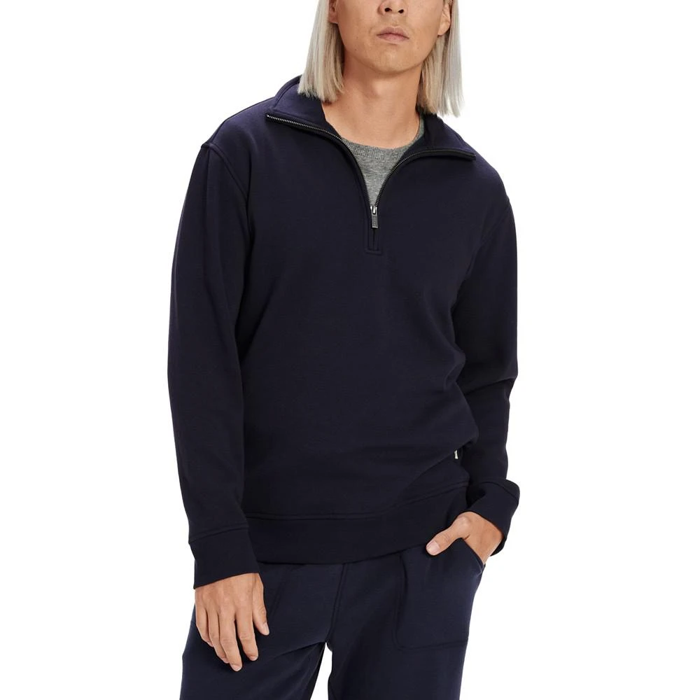 商品UGG|Men's Zeke 1/2-Zip Double-Knit Fleece Pajama Sweatshirt,价格¥733,第1张图片