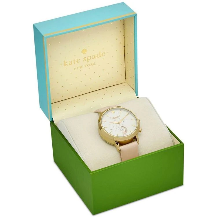 商品Kate Spade|Women's Metro Grand Vachetta Leather Strap Hybrid Smart Watch 39mm KST23102,价格¥1403,第4张图片详细描述