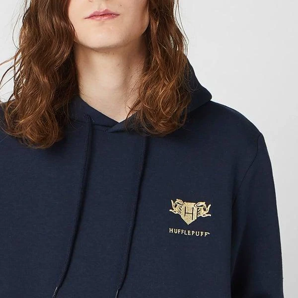 商品Harry Potter|Harry Potter Hufflepuff Unisex Embroidered Hoodie - Navy,价格¥342,第1张图片