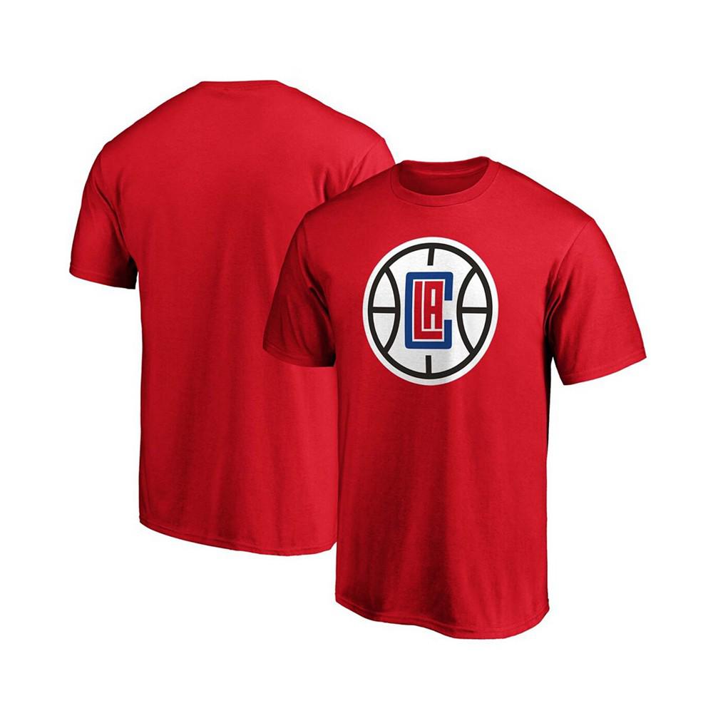 Men's Red LA Clippers Primary Team Logo T-shirt商品第1张图片规格展示