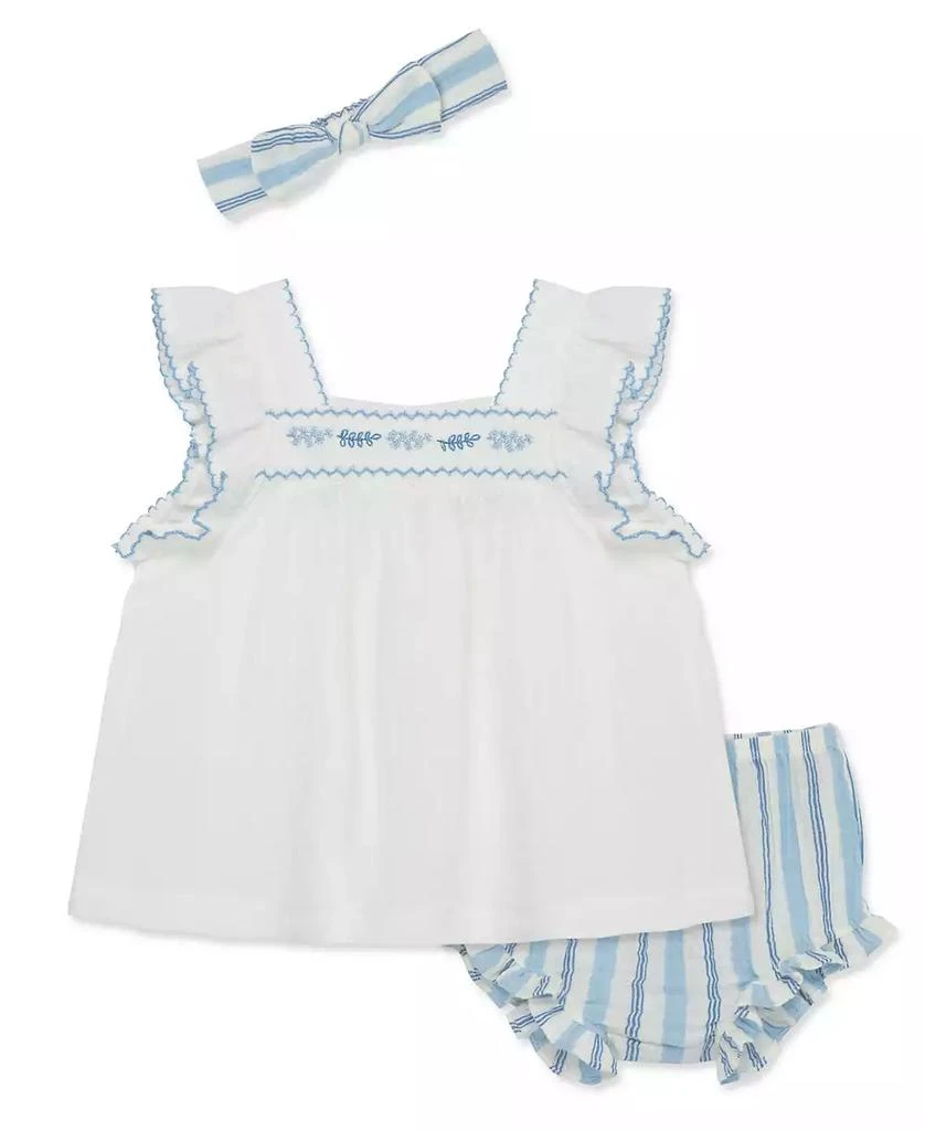 商品Little Me|Baby Girls Sprigs Sunsuit with Headband,价格¥73,第1张图片