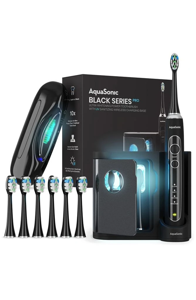 商品AquaSonic|Black Series Pro Ultrasonic Whitening Toothbrush,价格¥601,第1张图片