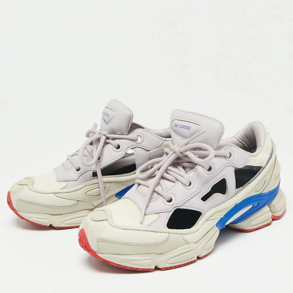 商品[二手商品] Adidas|Adidas By Raf Simons White/Purple Leather And Mesh Ozweego Sneakers Size 39 1/3,价格¥1056,第2张图片详细描述