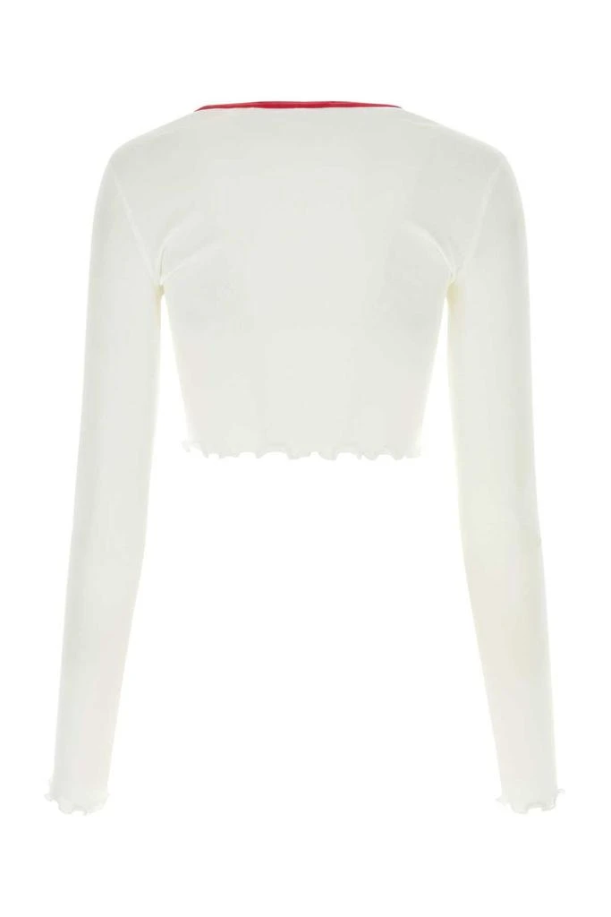 商品Alexander Wang|T By Alexander Wang Lettuce Hem Cropped Top,价格¥536,第2张图片详细描述