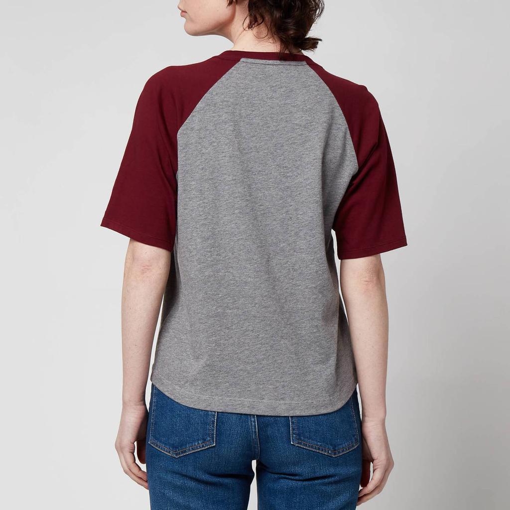 商品Tommy Hilfiger|Tommy Hilfiger Women's Sustainable Crew Neck Short Sleeve T-Shirt - Deep Rouge,价格¥150,第4张图片详细描述