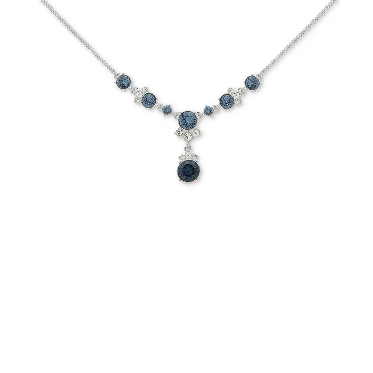 商品Givenchy|Silver-Tone Crystal & Blue Stone Lariat Necklace,价格¥509,第1张图片