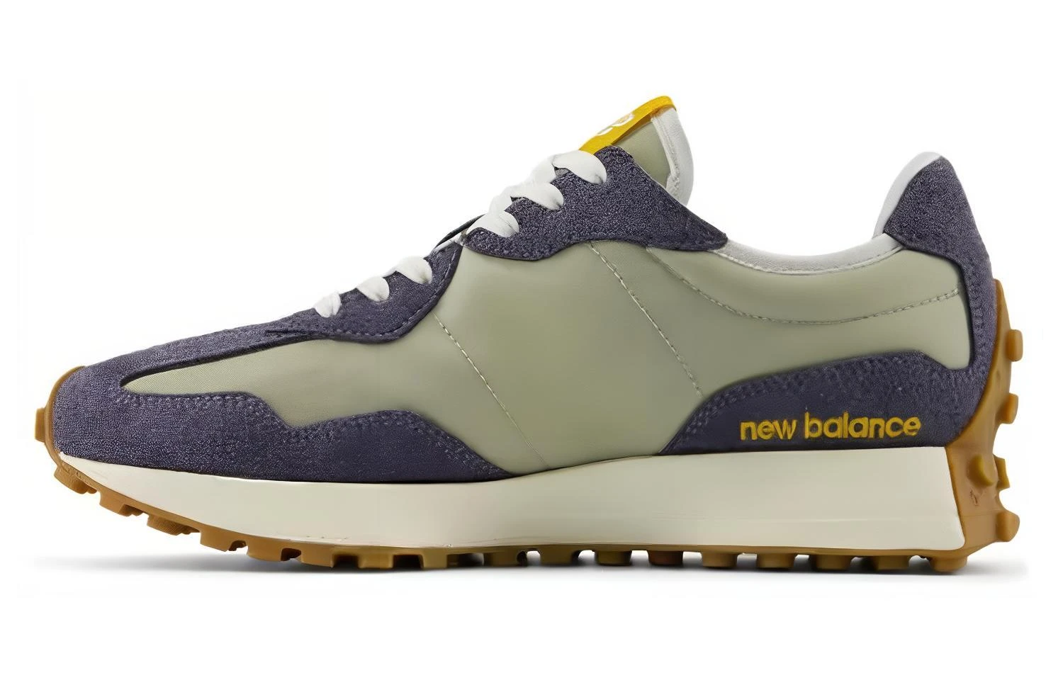 商品[国内直发] New Balance|NB 327 舒适 尼龙透气 低帮 休闲跑步鞋 男女同款 蓝绿,价格¥443,第1张图片