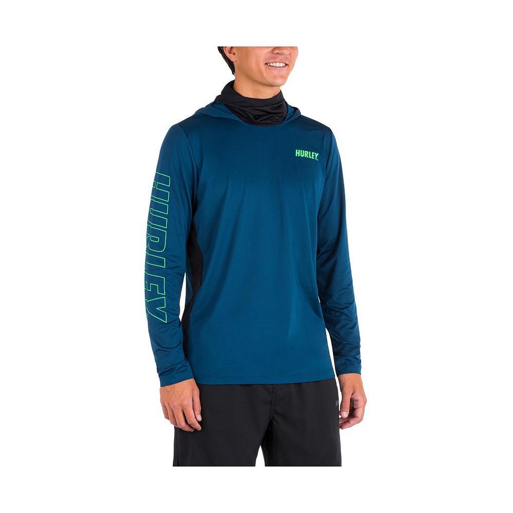 商品Hurley|Men's H2O-Dri Atticus Fastlane UPF Long sleeve Hooded T-shirt,价格¥283,第5张图片详细描述