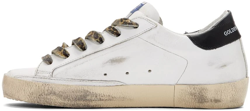 商品Golden Goose|SSENSE Exclusive White Leopard Superstar Sneakers,价格¥4570,第3张图片详细描述