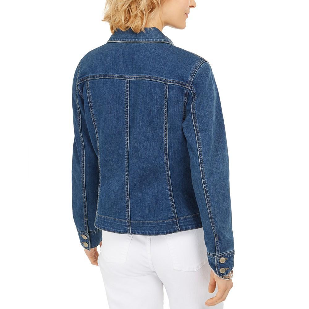 商品Charter Club|Women's Denim Jacket, Created for Macy's,价格¥343,第4张图片详细描述