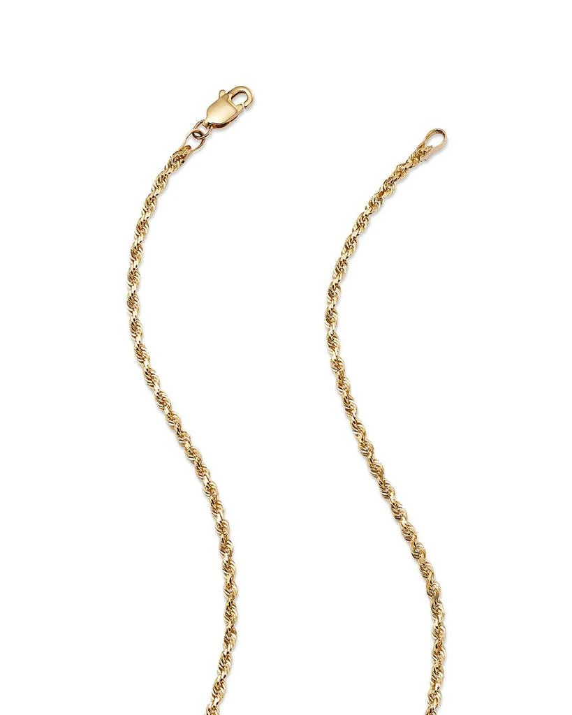 商品Bloomingdale's Fine Collection|Glitter Rope Chain Necklace in 14K Yellow Gold, 2.0-2.1mm - Exclusive,价格¥4459,第4张图片详细描述