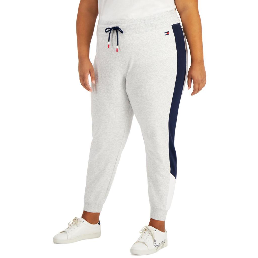 Tommy Hilfiger Sport Womens Plus Colorblock Stripe Jogger Pants商品第2张图片规格展示