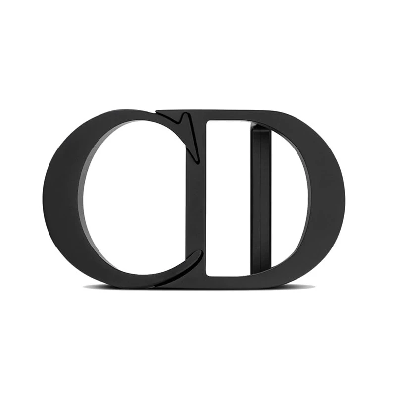 商品Dior|【预售3-7天】DIOR/迪奥  男士CD标志黄铜哑光黑漆面35mm皮带扣4912PVVAR_H00N,价格¥2177,第1张图片