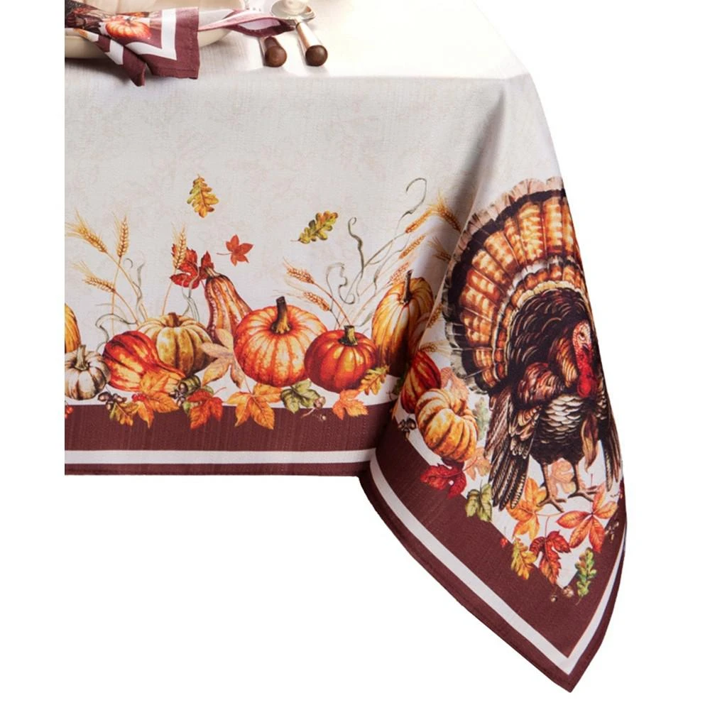 商品Elrene|Autumn Heritage Turkey Engineered Tablecloth,价格¥464,第2张图片详细描述