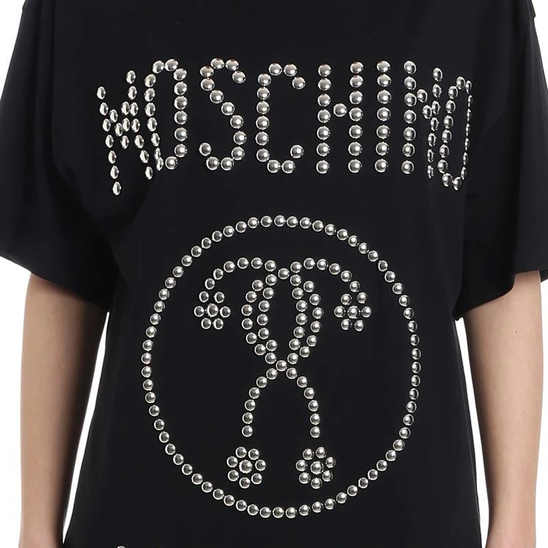 MOSCHINO 黑色女士T恤 EJ0705-0540-3555 商品