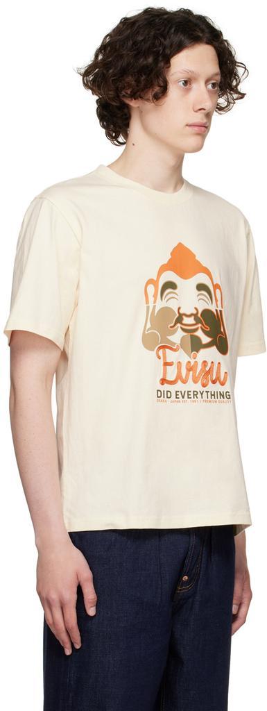 商品Evisu|Off-White Cotton T-Shirt,价格¥802,第4张图片详细描述