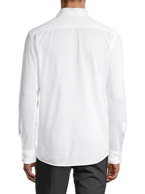 商品Zegna|Linen Long-Sleeve Shirt,价格¥813,第5张图片详细描述