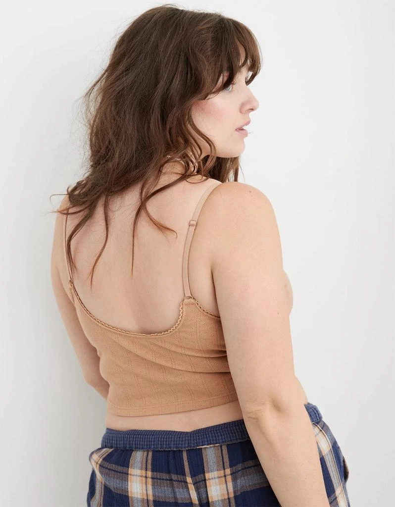 商品Aerie|Aerie Pointelle Bra Top,价格¥106,第2张图片详细描述