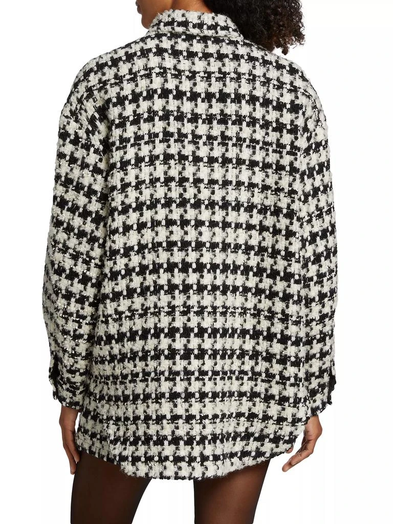 商品ANINE BING|Simon Houndstooth Shirt Jacket,价格¥1687,第5张图片详细描述