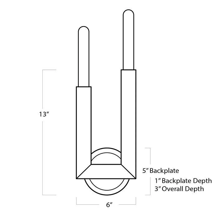 Design Wolfe 2 Light Wall Sconce 商品