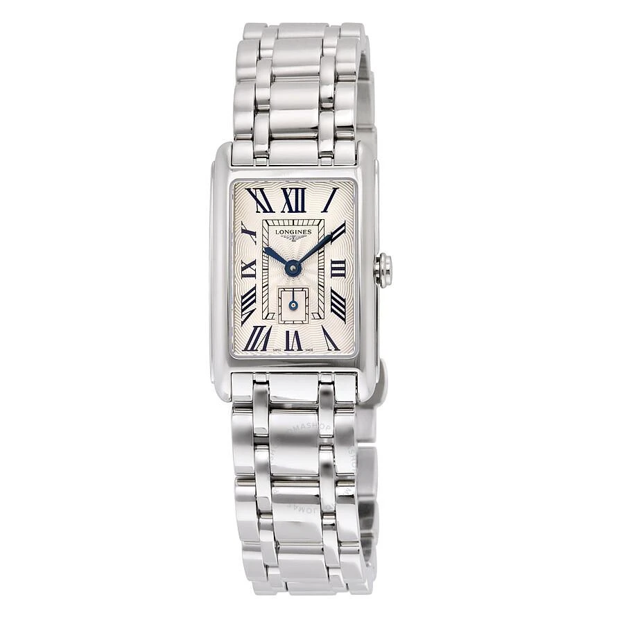 商品Longines|黛绰维纳系列蓝钢指针女士腕表 L52554716,价格¥8032,第1张图片