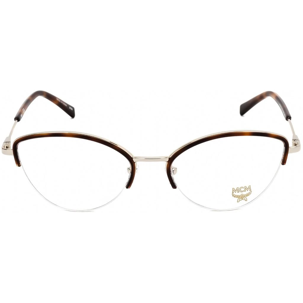 商品MCM|MCM Women's Eyeglasses - Clear Lens Havana/Light Gold Cat Eye Frame | MCM2142 214,价格¥378,第2张图片详细描述