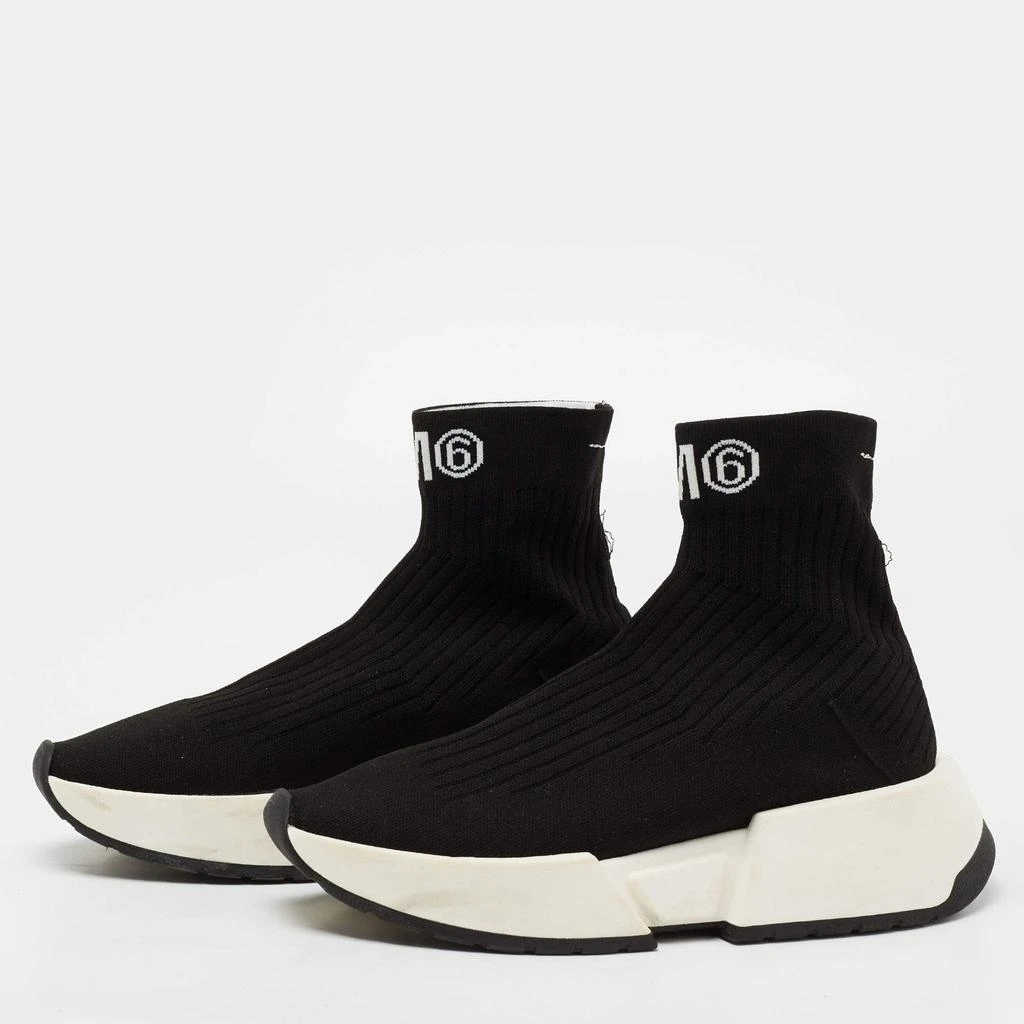 商品[二手商品] MAISON MARGIELA|Maison Martin Margiela Black Knit Fabric Sock High Top Sneakers Size 39,价格¥1048,第2张图片详细描述