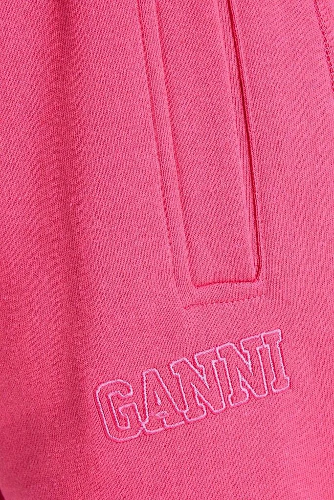 商品Ganni|Embroidered cotton-blend fleece track pants,价格¥312,第4张图片详细描述